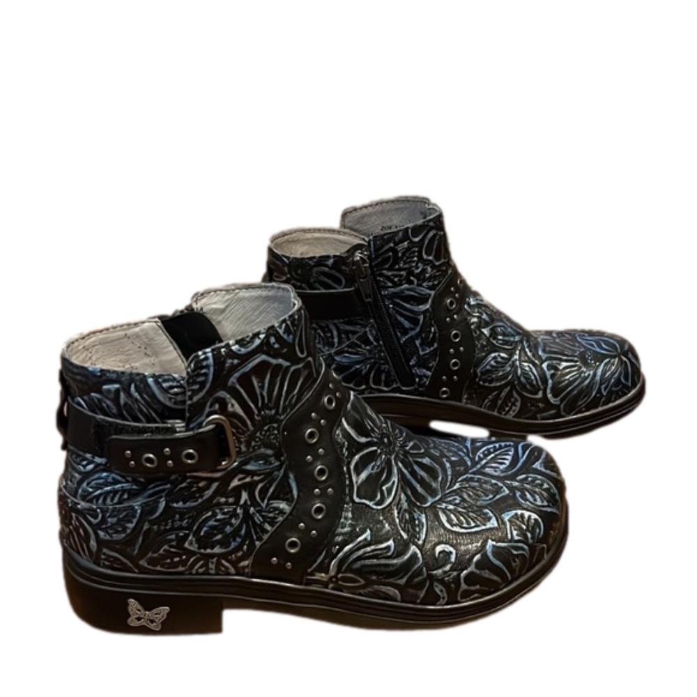 ALEGRIA bootie Zoe -570 , size 36 EU, black/blue, inside zipper, in good coy